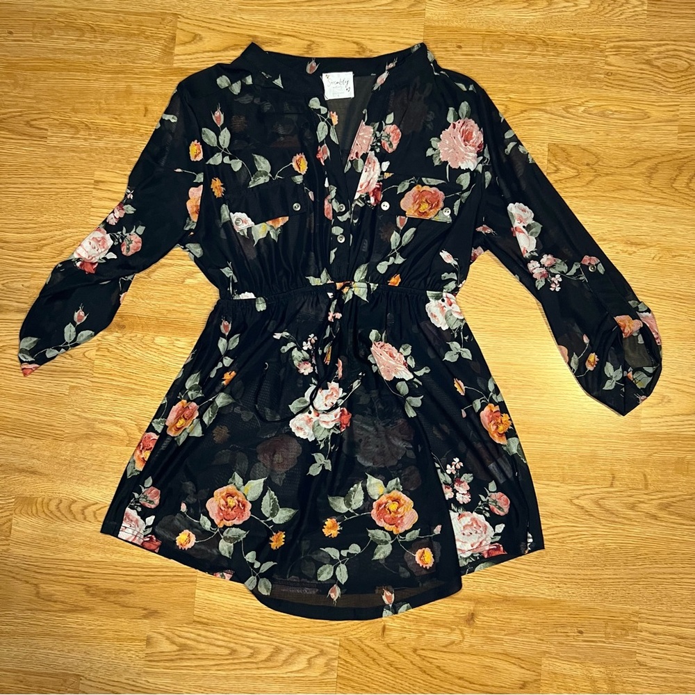 Siren Lily | Maternity Floral Peplum Top